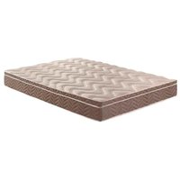 Colchão King Espuma D33 / Anatômico Confort Ultra Firme Euro Pillow Brown (193x203x17) - Paropas