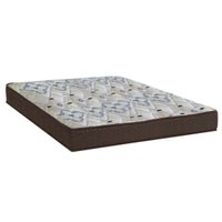 Cama Box Casal: Colchão Espuma D45 Ortobom / Anatômico Fort Tech ISO 150 + Base CRC Suede Brown(138x188x18)