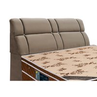 Cabeceira Cama Box Estofada King King Imperador Marrom/Bege - Simbal