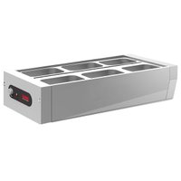 Buffet térmico de Mesa Aquecido em Inox 6 Cubas com Tampa 127V