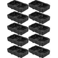 10 Molheiras de Melanina 2 Divisórias 60ml Porta Molhos para Servir Restaurante Profissional