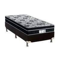 Conjunto Box Solteiro: Colchão Molas Probel Prolastic Born + Base CRC Suede Black(88x188)