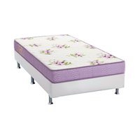 Conjunto Box Solteiro: Colchão Espuma Ortobom Physical Super Resistente + Base CRC Courano White(88x188)