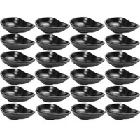 Kit 24 Molheiras Profissional Restaurante Melanina Gota 60ml Black Porta Shoyu Caldas Gourmet Mix