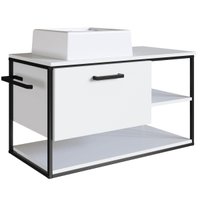 Armário Gabinete Para Banheiro Suspenso 80x41x46cm Branco P1007 Basculante