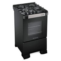 Fogão Mueller 4 Bocas Decorato Vetro Preto - Bivolt