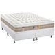 Cama Box King: Colchão Molas Ensacadas Castor Pocket Silver Star Air DF + Base CRC Courano White(193x203)
