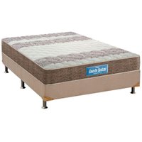 Conjunto Box Casal: Colchão Espuma Probel D33/ Anatômico Guarda Costas Plus + Base CRC Suede Clean(138x188)