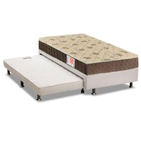 Conjunto Box Solteiro: Colchão Espuma Orthoflex D33 Comfortpedic Line + Base CRC Courano White(88x188)