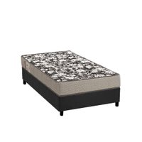 Conjunto Box Solteiro: Colchão Espuma Ortobom Physical Ultra Resistente + Base CRC Camurça Gray(88x188)