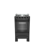Fogão de Piso Mueller 4 Bocas Mesa Inox Preto MFI4BA