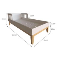 Quarto Infantil Adoleta 1 PT Branco
