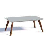 Mesa de Centro Classic Retangular Branca Acetinado