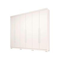 Guarda-Roupa Casal Núbia 6 PT 4 GV Branco