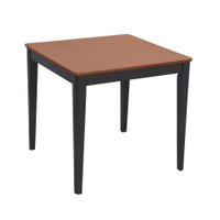 Mesa de Jantar Quadrada Breakfast Castanho e Grafite 80 cm