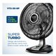 Ventilador de Mesa Mondial Preto VTX-50-8P - 220 Volts