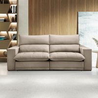 Sofá 2 Lugares Martinho Retrátil Boucle Bege - Celflex
