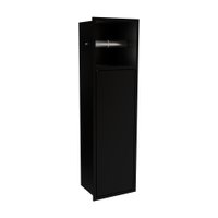 Papeleira de Embutir Linear Elleve 9568 Black Matte