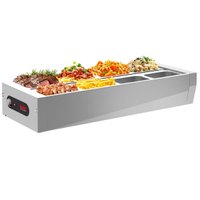 Self Service 8 Cubas Buffet De Mesa Térmico Aquecido Em 220v Com Tampa Saro Buffet Térmico Para Restaurante