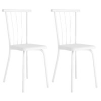 Conjunto 2 Cadeiras de Jantar 154 Carraro Branco