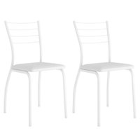 Conjunto 2 Cadeiras de Jantar 1700 Carraro Branco