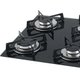 Cooktop a Gás Fischer 4 Bocas com Mesa de Vidro Preto - Bivolt