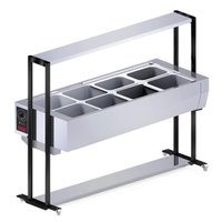 Buffet Térmico Aquecido Inox 127v 156x62x138cm 8 Cubas com T