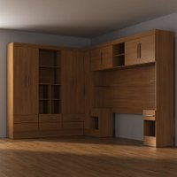 Quarto Completo Genius Com 9 Portas 8 Gavetas Cinamomo - Moville