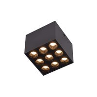 Spot de Sobrepor Nordecor Powerus Led 18W Bivolt Preto 3000K Luz Amarela