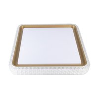 Plafon Nordecor Kenle 2668 Quadrado Led Bivolt Dourado Fosco Dourado Fosco 2668