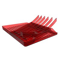 Escorredor de Pratos Louças Talheres Vermelho Smart S Crippa Pia Cozinha