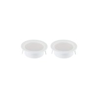Kit 2 Spots de Embutir para Móvel Nordecor Alua Redondo Led 2W Bivolt BRANCO 4000K LUZ NEUTRA 6575