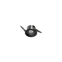Spot De Embutir Para Móvel Nordecor Elysa Redondo Led 1W Bivolt Preto 3000K Luz Amarela