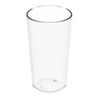 Copo Alto Crippa 500ml Plástico Transparente Escolar Refeitório Lanche Restaurante
