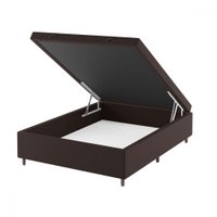 Base de Cama Box Casal Sonata com Baú Marrom - Vian