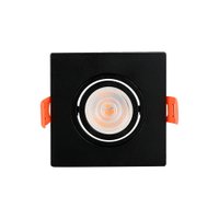 Spot de Embutir Plano Mbled para 1 Lâmpada PAR 30 Quadrado Preto