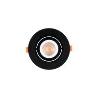 Spot de Embutir Plano Mbled para 1 Lâmpada MR16 Redondo Preto