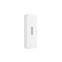 Guarda-Roupa 2 Portas 2 Cabideiros Kappesberg Adapt Branco 80cm