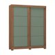 Guarda-Roupa Solteiro Montana 2 Portas 2 Gavetas Freijo Rustico/Preto/Green Fosco - Atualle Móveis