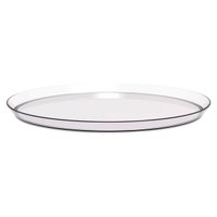 Bandeja Redonda 28cm Glassy Crippa Transparente Servir Restaurante Bar Lanchonete