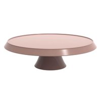 Base Porta Bolos Tortas Doces 25cm com Pé Bubble Crippa Suporte Amêndoa
