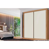 Guarda Roupa 2 Portas de Correr e 4 Gavetas Zurique Peroba/Off White/Peroba - Europa