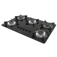 Cooktop Fogatti Safe Ferro Fundido 5 Bocas a Gas Preto, Bivolt