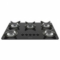 Cooktop Fogatti Safe Ferro Fundido 5 Bocas a Gas Preto, Bivolt