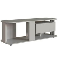 Estante Baixa Rack Tv até 55" 135x45x47cm Gaveta Iluminação Led RGB RA0136 Arenas