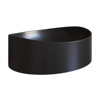 Cuba de Sobrepor Oval para Banheiro Berlin Preto 41x32x14cm Lavabo