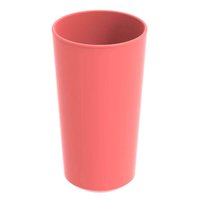 Kit 48 Copos de Plástico Altos 500ml Refeitório Escola Crippa Rosa Goiaba