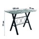 Conjunto Sala De Jantar Mesa Deise Com 4 Cadeiras Diva 1,20m Granito Preto Craquelado/Floral Artefamol