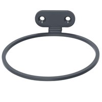 Suporte Secador De Cabelos Parede Cinza 11cm Masutti Aramado Organizador