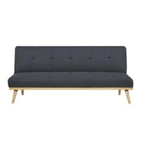 Sofá-Cama 3 Lugares Casal Córsega Cinza Escuro
